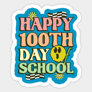 Happy 100th Day of School // Colorful Sticker